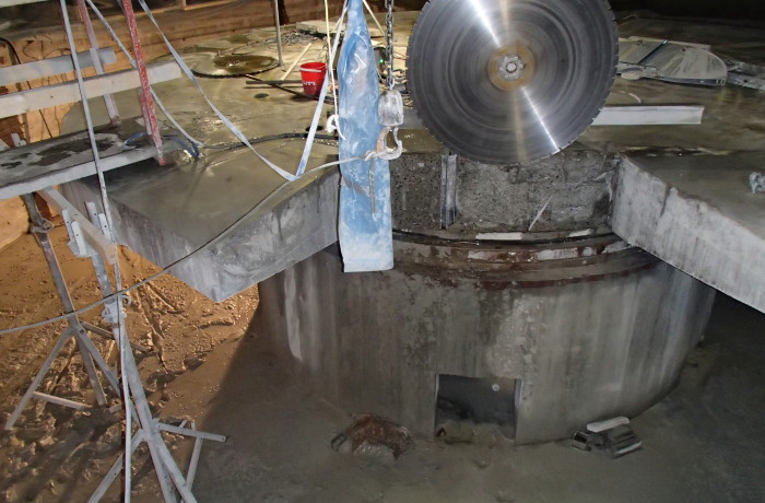 Dismantling of a Cable Drum Foundation